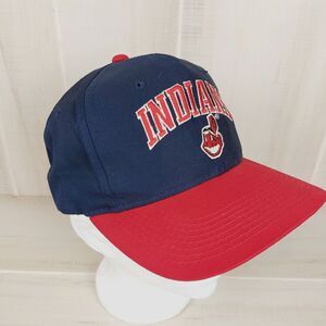 Vintage The Game Cleveland Indians Snapback Back Hat Chief Wahoo Spellout